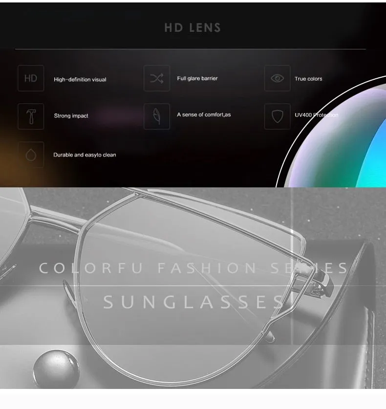 ZUCZUG Cat-Eye Sunglasses