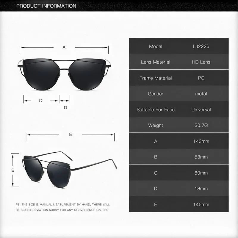 ZUCZUG Cat-Eye Sunglasses